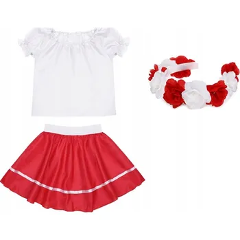 Karnevalový kostým KOSTÝM NÁRODNÍ VĚNEC HALENKA 98-110 3 dílků