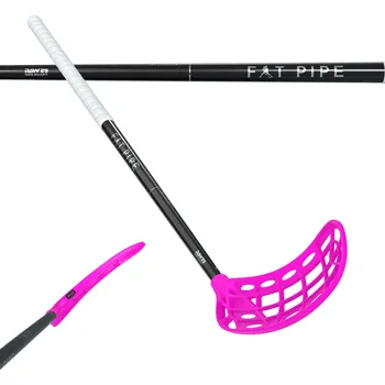 Florbal Fat Pipe RAW 29 JAB FH2 LE PINK Florbalová hůl černá / bílá / růžová, Pravá (pravá ruka dole), 101cm (=111cm)