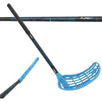 Florbalová hůl Fat Pipe PURE 27 WIZ Florbalová hokejka modrá / černá, Levá (levá ruka dole), 101cm (=111cm)