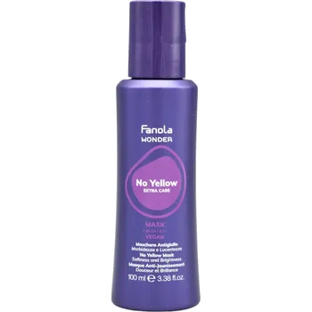 Vlasová regenerace Fanola Wonder No Yellow Mask maska pro blond, šedivé a odbarvené vlasy 100 ml