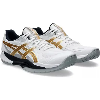 Pánská sálová obuv Asics POWERBREAK FF Sálová obuv white / rich gold, UK 7,5, EU 42, US 8,5, 26,5 cm