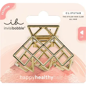 Invisibobble Clipstar Divine Metal malý kovový skřipec do vlasů 1 ks, zlatá