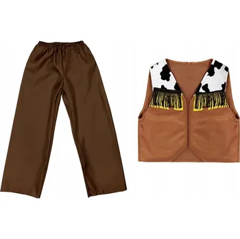 Karnevalový kostým KOSTÝM KOVBOJ KAMIZELKA KALHOTY 134-140 2el