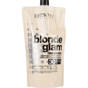 Barva na vlasy Redken Blonde Idol Blonde Glam Conditioning Cream Developer krémový vyvíječ 1 l, 30 Vol. 9%