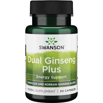 Zdraví Swanson Dual Ginseng Plus Doplněk stravy pro duševní rovnováhu 60 ks, kapsle, EXP. 05/2025