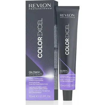 Barva na vlasy Revlon Professional Color Excel Ammonia-Free Tone-One-Tone Creme Color alkalická demi-permanentní tónovací barva bez amoniaku 70 ml, 7