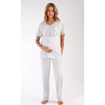 Vienetta Secret dámské mateřské pyžamo slůně/světle šedé
