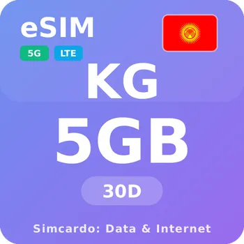 SIM karta Kyrgyzstán Mobilní Internet - eSIM 5GB 30 dní datová SIM karta
