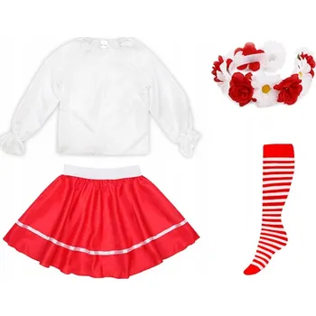 Karnevalový kostým KOSTÝM NÁRODNÍ SUKNĚ HALENKA 98-110 4el