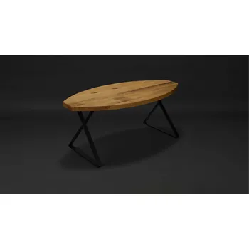 Konferenční stolek Konferenční stolek POLLUX Jasanové dřevo / Rovná hrana