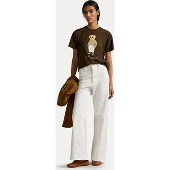 Pánské tričko Polo Ralph Lauren T-Shirt 211A96599001 Hnědá Relaxed Fit XXS