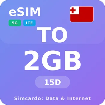 SIM karta Tonga Mobilní Internet - eSIM 2GB 15 dní datová SIM karta