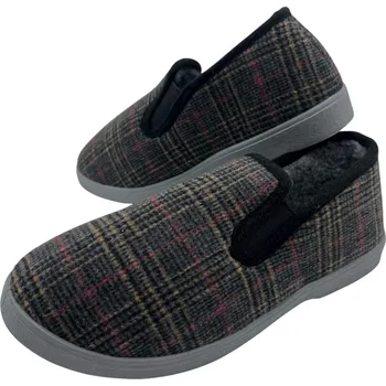 Pánské pantofle Fashion Pánské černé zateplené bačkory Barva: Černá, Velikost: 45