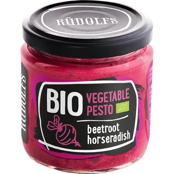 Rostlinná pomazánka Rudolfs Pomazánka s červenou řepou a křenem BIO (180&nbsp;g)
