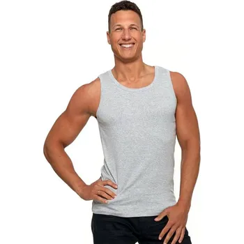 Pánské tričko Pánské bavlněné tílko Basic šedé XL