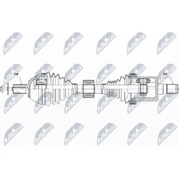 Poloosa kola Hnací hřídel - poloosa NTY NPW-VV-040