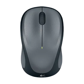 Logitech M235/Cestovní/Optická/1 000 DPI/Bezdrátová USB/Šedá