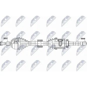Poloosa kola Hnací hřídel - poloosa NTY NPW-FR-184