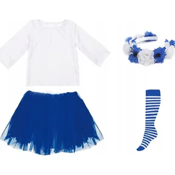 Dívčí šaty Dívčí set modrý 98-110 4 díly