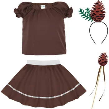 Karnevalový kostým KOSTÝM ŠIŠKA PŘEVLEK NA PLES PODZIM KOSTÝM ŠIŠKY PŘEVLEK 116-128