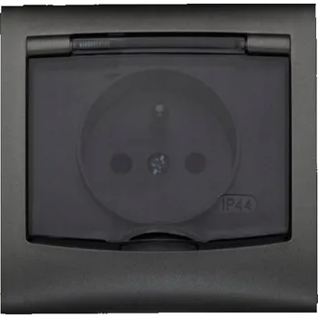 Elektrická zásuvka Elektrická Zásuvka nástěnná Polmark šedá