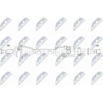 Poloosa kola Hnací hřídel - poloosa NTY NPW-RE-215