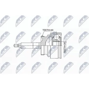 Poloosa kola Sada kloubů pro hnací hřídel NTY NPZ-DW-031