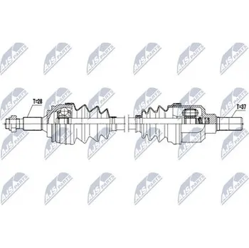 Poloosa kola Hnací hřídel - poloosa NTY NPW-CT-145