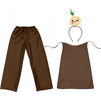 Karnevalový kostým KOSTÝM CIBULE ČELENKA ZELENINA CIBULKA 134-140