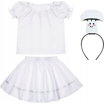 Karnevalový kostým KOSTÝM HŘÍBEK SUKNĚ HALENKA BÍLÁ 98-110