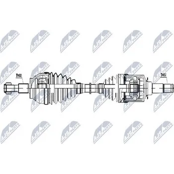 Hnací hřídel - poloosa NTY NPW-ME-055