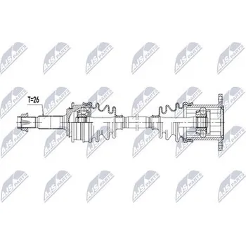 Poloosa kola Hnací hřídel - poloosa NTY NPW-TY-266