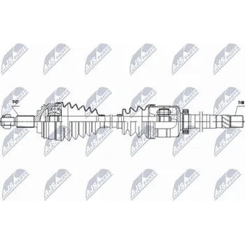 Hnací hřídel - poloosa NTY NPW-RE-212