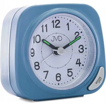Budík BUDÍK JVD SRP7202.2 MODRÝ, ALARM, OPAKOVANÉ BUZENÍ, PODSVÍCENÍ, TICHÝ CHOD