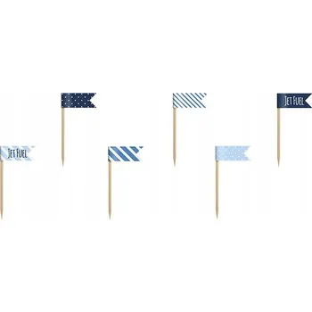 Party dekorace OZDOBNÉ ZÁPICHY DO MUFFINŮ - DEKORACE NA NAROZENINY 6 Ks