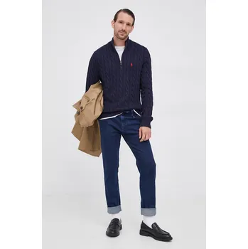 Pánský svetr Polo Ralph Lauren - Svetr 710810841001 námořnická modř 59X, vel. XXL
