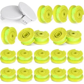 Křovinořez 20dílná sada cívek se strunou do vyžínače, náhradní cívky kompatibilní s vyžínači Ryobi One + 18V