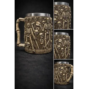 Nerezový hrníček na pivo - kostry