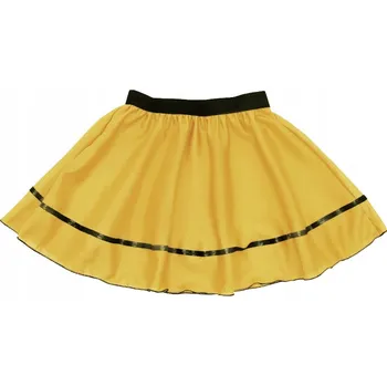 Dámská sukně SUKNĚ POLYESTER SLUNEČNÍ ŽLUTÁ 34cm