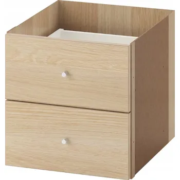 Knihovna IKEA vložka se 2 zásuvkami KALLAX 33x33cm DUB MOŘIDLO