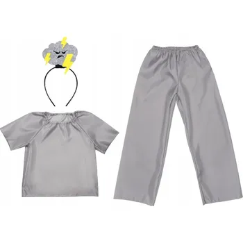 Karnevalový kostým KOSTÝM BOUŘKA POČASÍ KALHOTY ČELENKA 98-110 4 díly