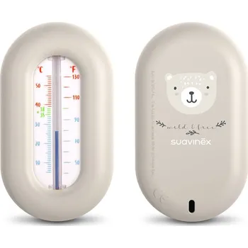 Koupání kojence Suavinex Teploměr do vany WILD&FREE - krémový