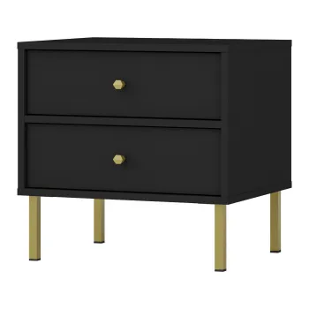 Ložnice FALCO Noční stolek Taya 801 2 černý grafit