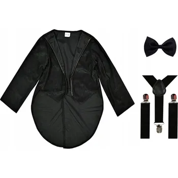 Karnevalový kostým SLAVNOSTNÍ OBLEK ŠLE FRAK MOTÝLEK 98-110 3dílný