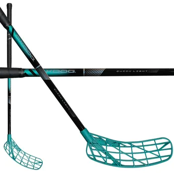 Florbalová hůl Oxdog QUICK LIGHT 31 TQ SWEOVAL MB Florbalová hůl černá / tyrkysová, Levá (levá ruka dole), 82cm (=92cm)