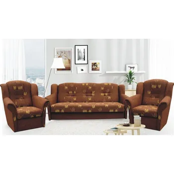 Sedací souprava FALCO Sedací souprava Krista 3+1+1 hnědá opus