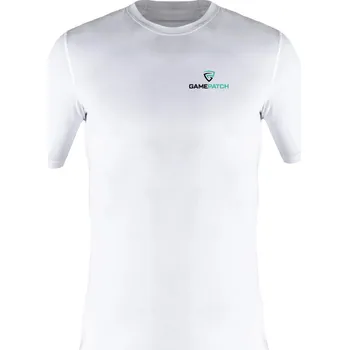 Pánské termoprádlo Game Patch Short Sleeve Compression Shirt Kompresní triko XS, bílá