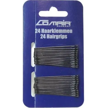 Comair Hair Clips Classic vlasové pinetky 24 ks, Černá, 5 cm