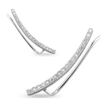 Náušnice Prosperk Luxusní provlékací náušnice zirkony S1389