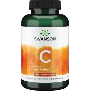 Zdraví Swanson Vitamin C Doplněk stravy s obsahem vitaminu C 90 ks, kapsle, 1000 mg